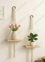 MACRAMEART Wall Hanging Book Shelf Boho Bedroom