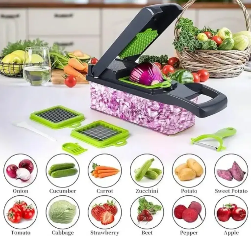 PRAMUKH EKART 14 in 1 Multipurpose Chopper, Fruits